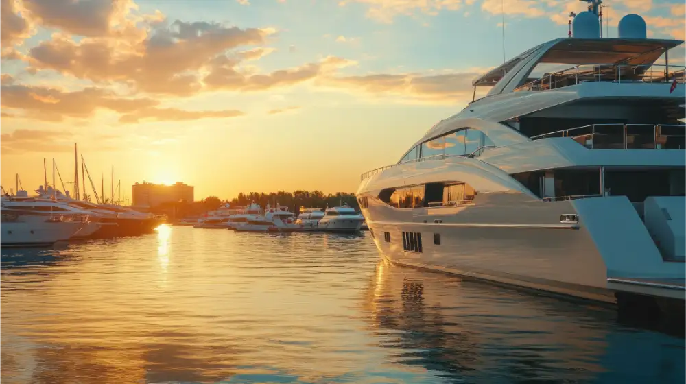 Yacht In Harbor